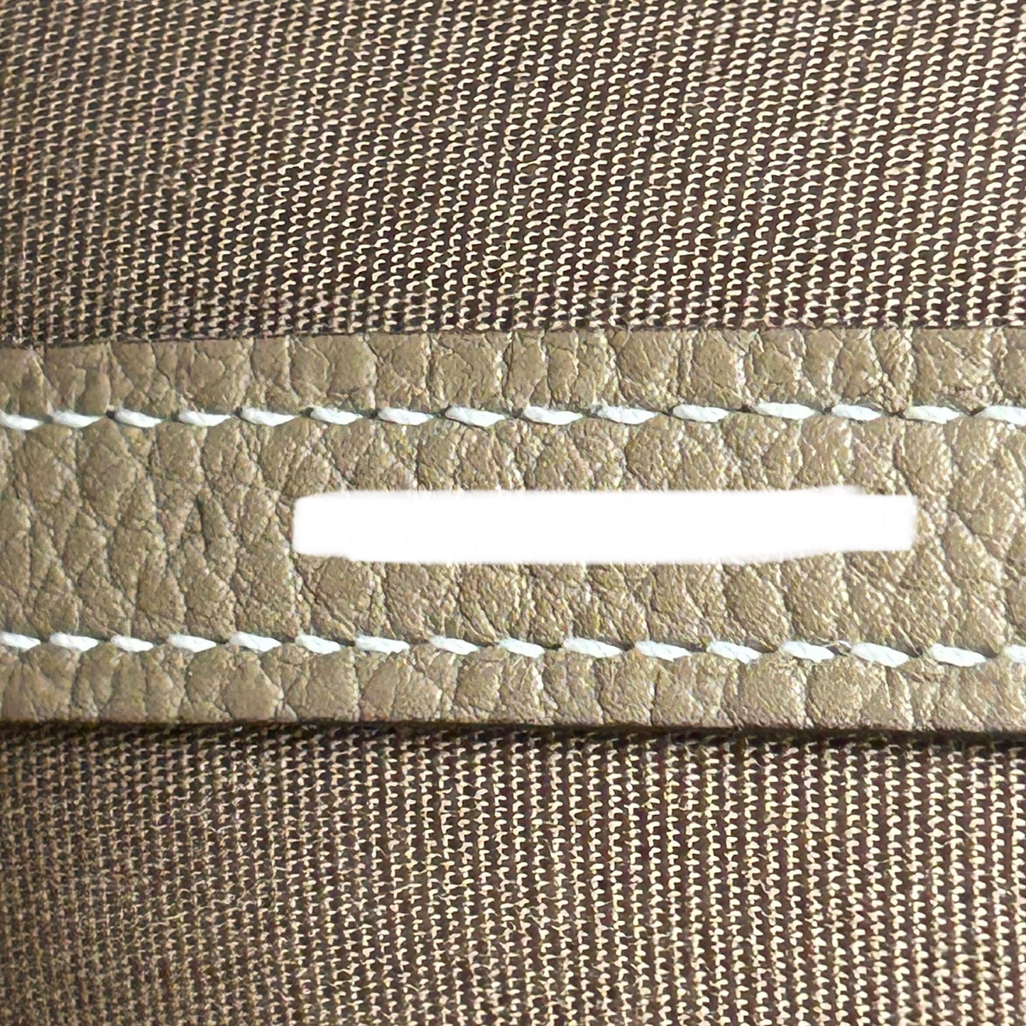 【 鑑定済み 】エルメス ガーデンパーティ 30 TPM レザー キャンバス エトゥープ  シルバー金具 A刻印 トートバッグ ハンドバッグ