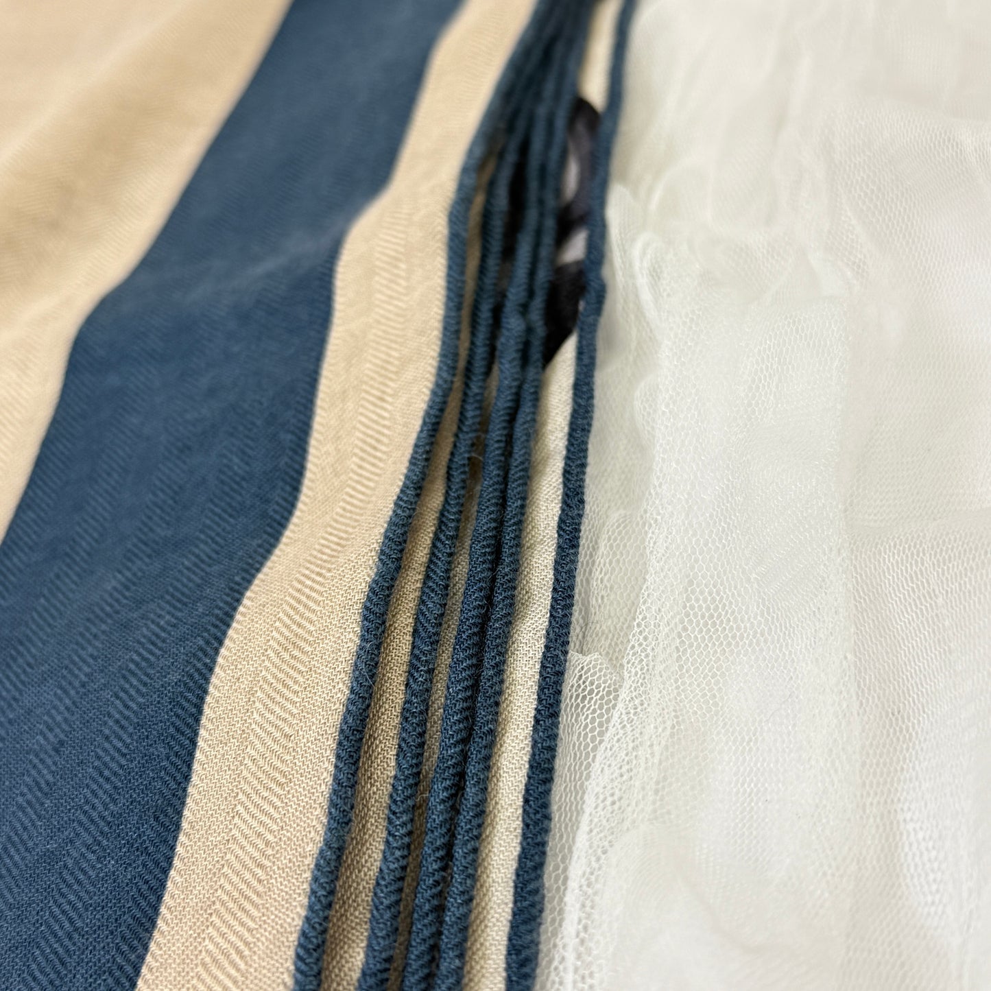 鑑定済み【 新品未使用 】エルメス レクタングル 《 馬着とともに 》 ベージュ ブルーオレンジ カシシル ストール