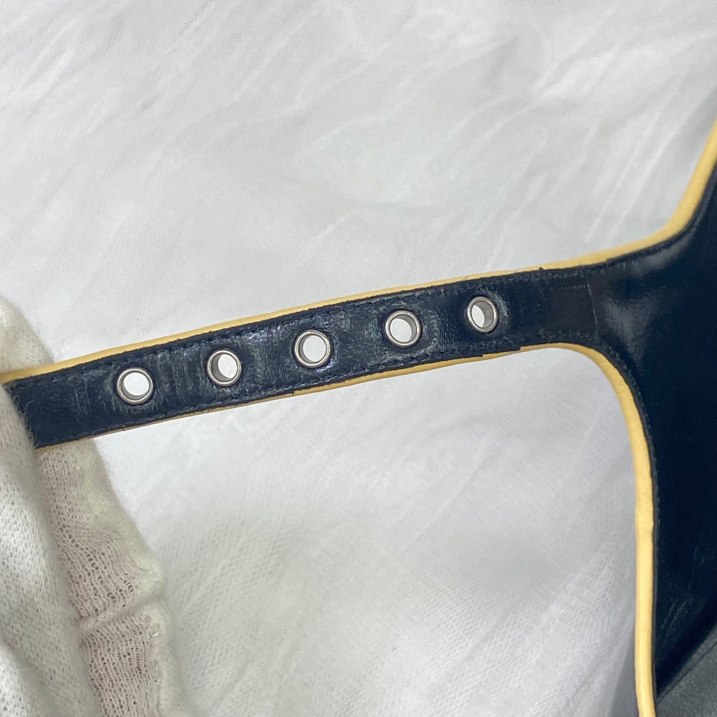 【 新品未使用 】 エルメス 《 クレオ 》 37 24cm程度 ブラック ベージュ シルバー金具 バレーシューズ H ロゴ
