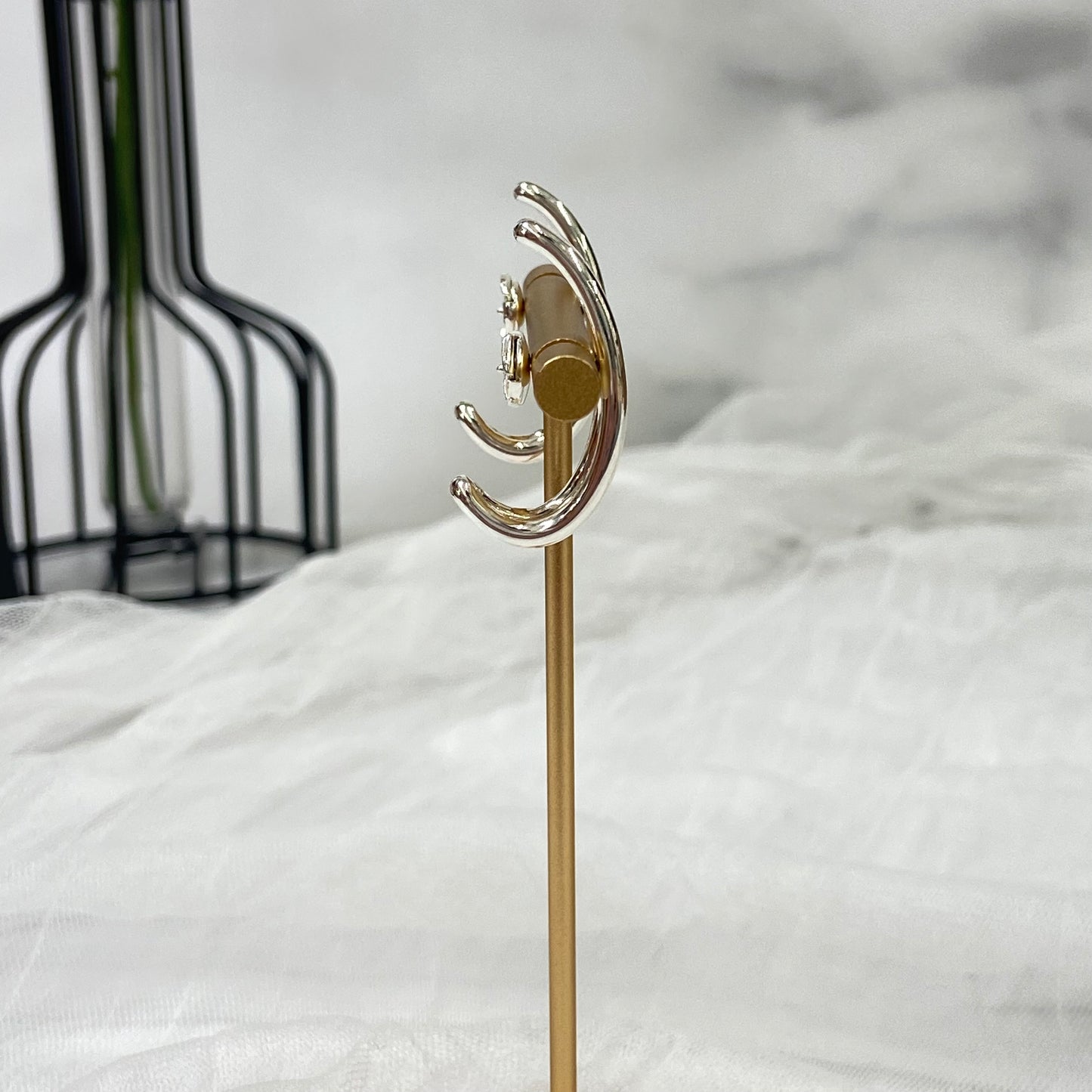 鑑定済み 【美品】エルメス 《 シェーヌダンクル パンク 》 シルバー925 ピアス