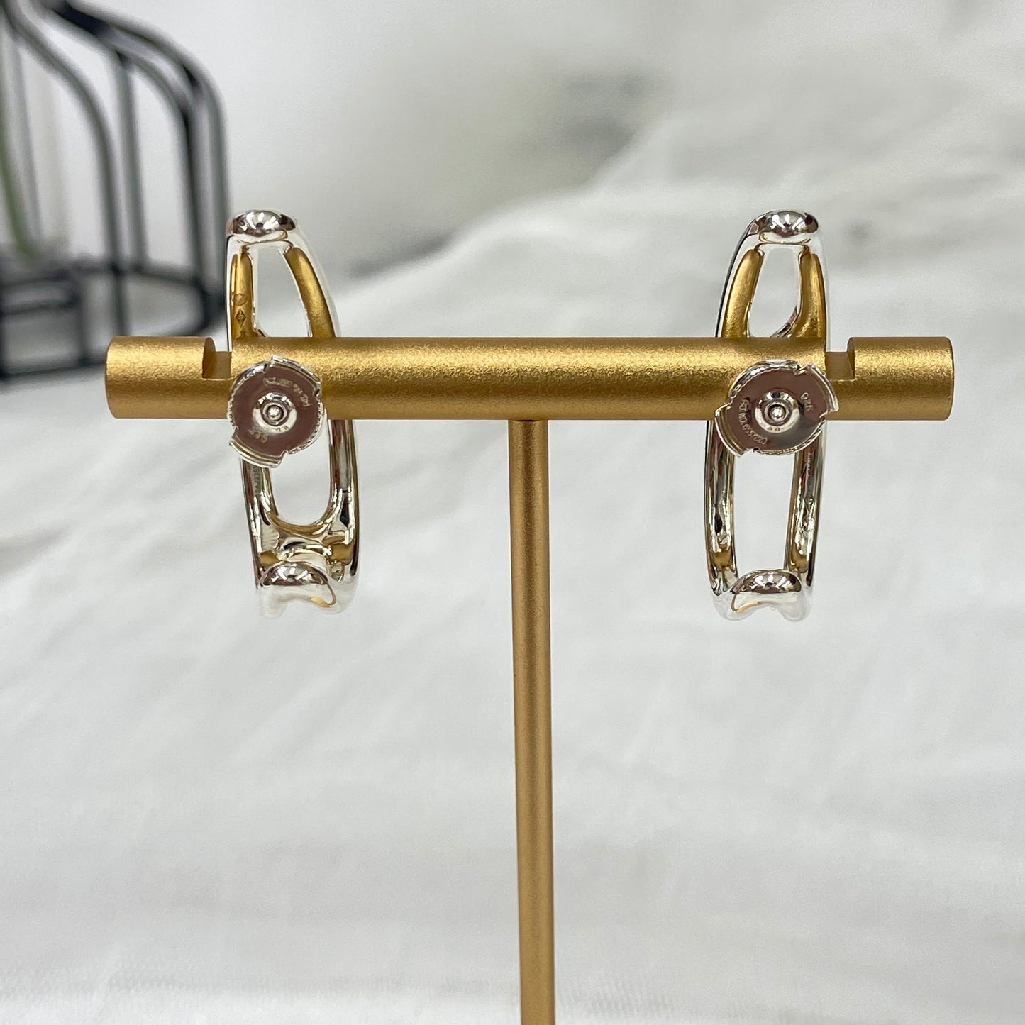 鑑定済み 【美品】エルメス 《 シェーヌダンクル パンク 》 シルバー925 ピアス