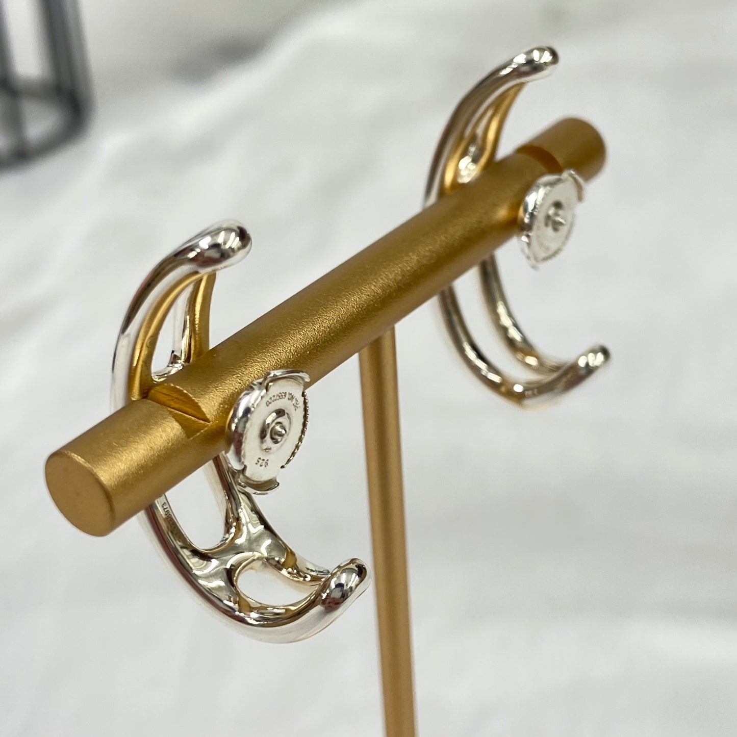 鑑定済み 【美品】エルメス 《 シェーヌダンクル パンク 》 シルバー925 ピアス