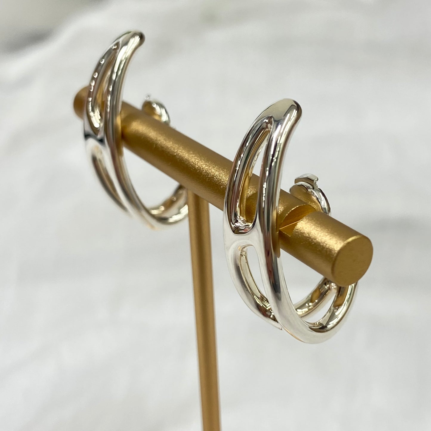 鑑定済み 【美品】エルメス 《 シェーヌダンクル パンク 》 シルバー925 ピアス