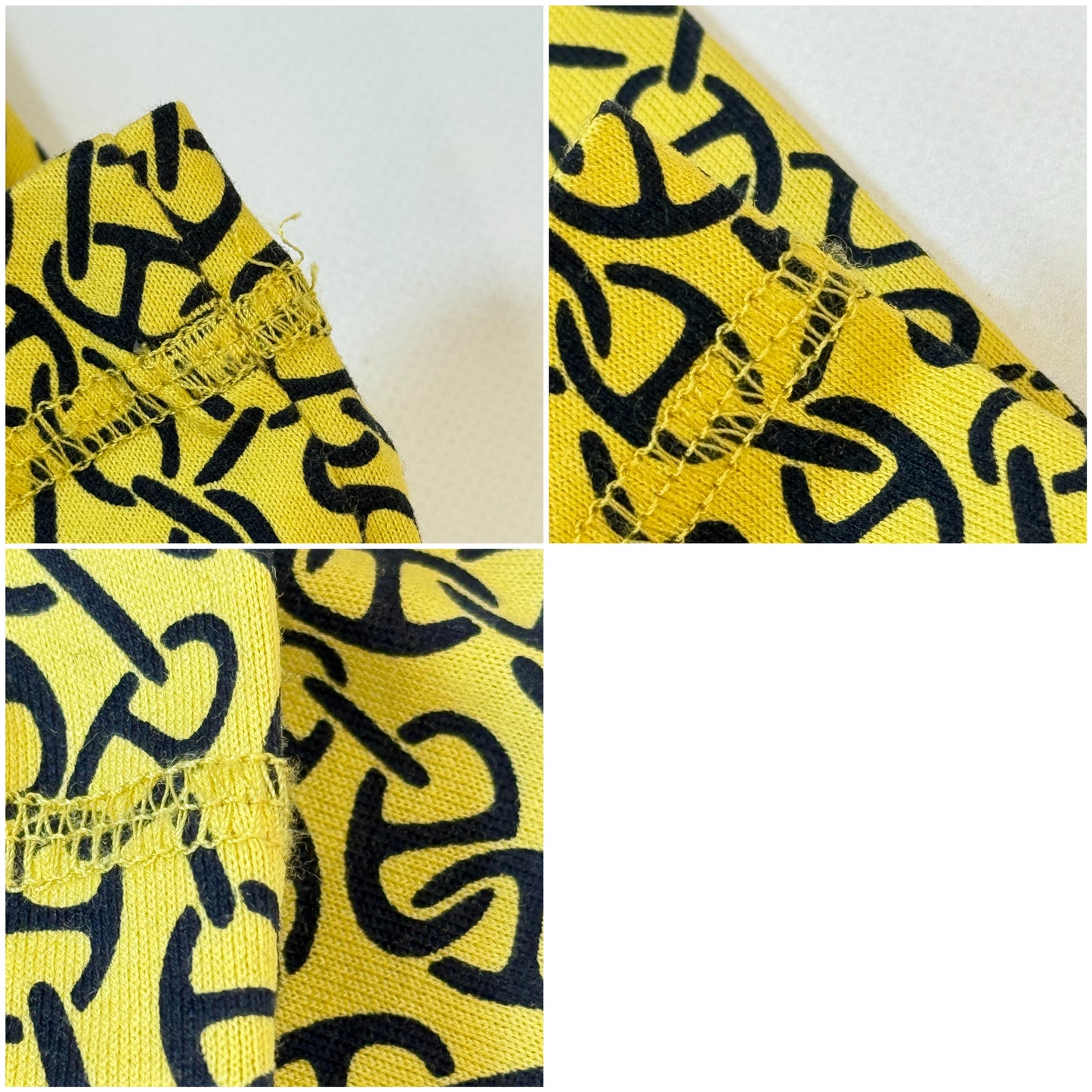 鑑定済み【 美品 】エルメス 《 ナウサ シェーヌ 》 42 ( Lサイズ程度 ) イエロー コットン Tシャツ 2024 AW 秋冬 シェーヌダンクル クリーニング済み
