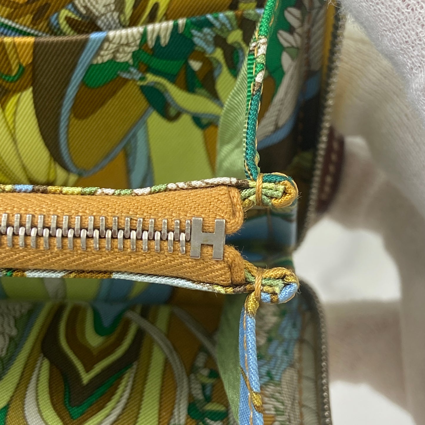 鑑定済み 【美品】 エルメス 《 アザップ シルクインコンパクト 》 ライム ブラウン シルバー金具 エプソン 財布 コインケース