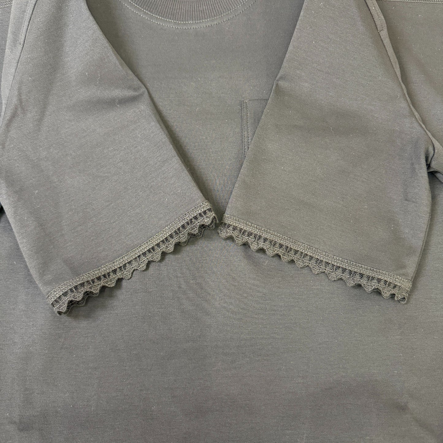 鑑定済み【 美品 】エルメス 《 Embroidered pocket flared dress 》 34 ( XSサイズ程度 ) ブラック コットン ワンピース ドレス レース 刺繍