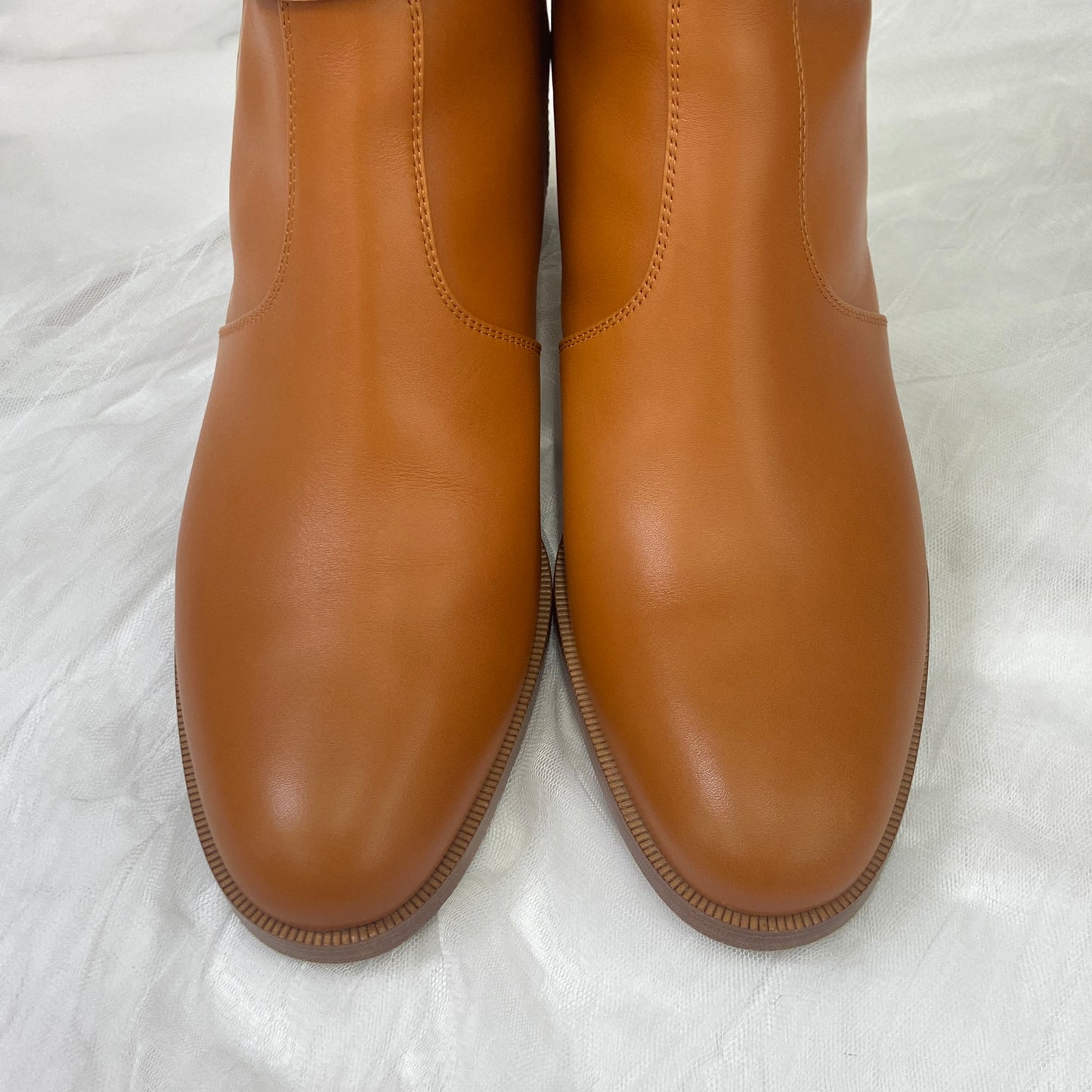 鑑定済み【 美品 】エルメス 《 フレンチー 》 38 24.5cm ブラウン シルバー金具 レザー ブーツ