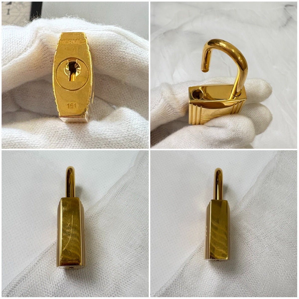 【 鑑定済み 】エルメス  ピコタンロック 26 GM トリヨンクレマンス べトン アイボリー ゴールド金具  C刻印 ハンドバッグ