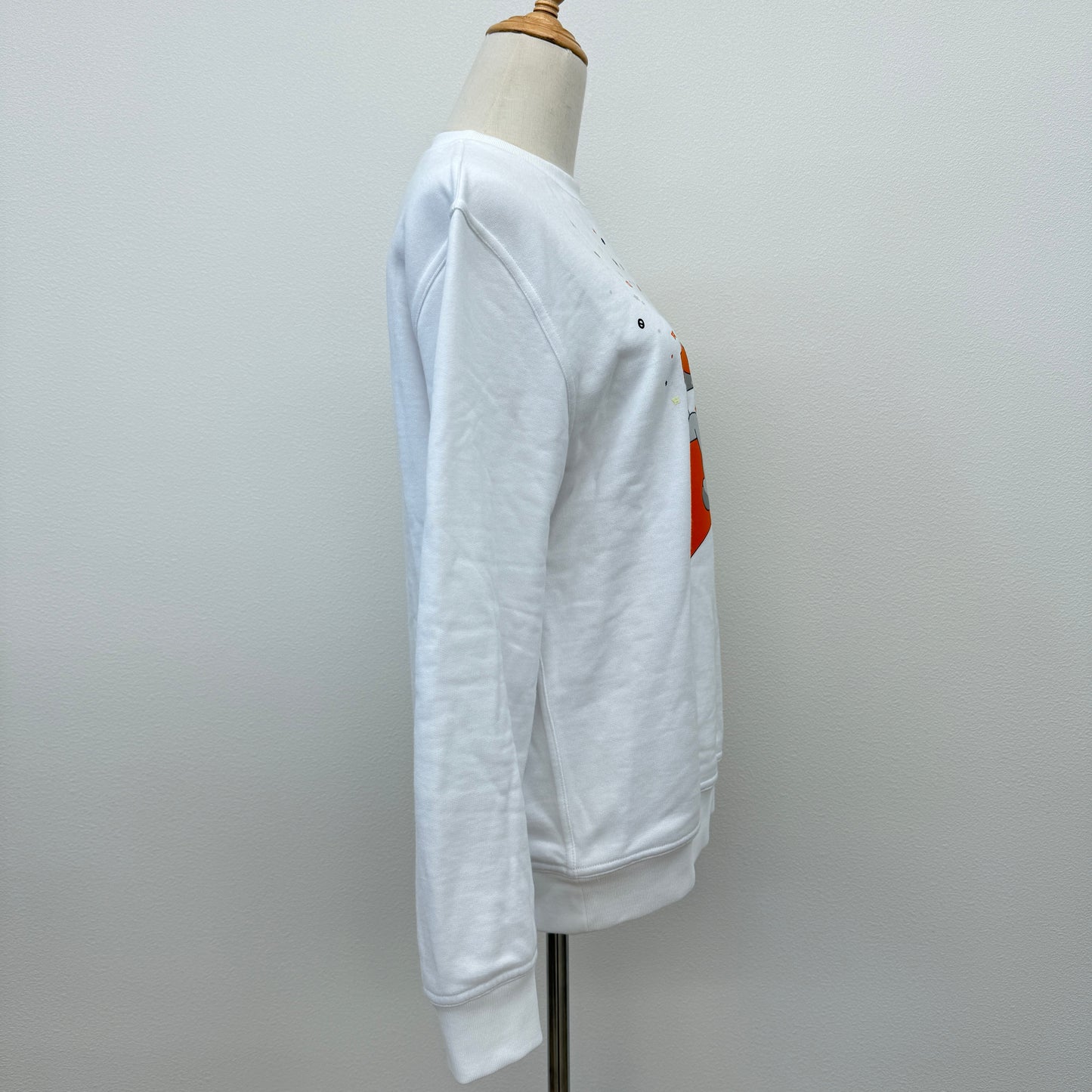 鑑定済み【 美品】エルメス  《 サプライズ ボックス 》XS ホワイト オレンジ コットン メンズ トレーナー 2024 SS 春夏