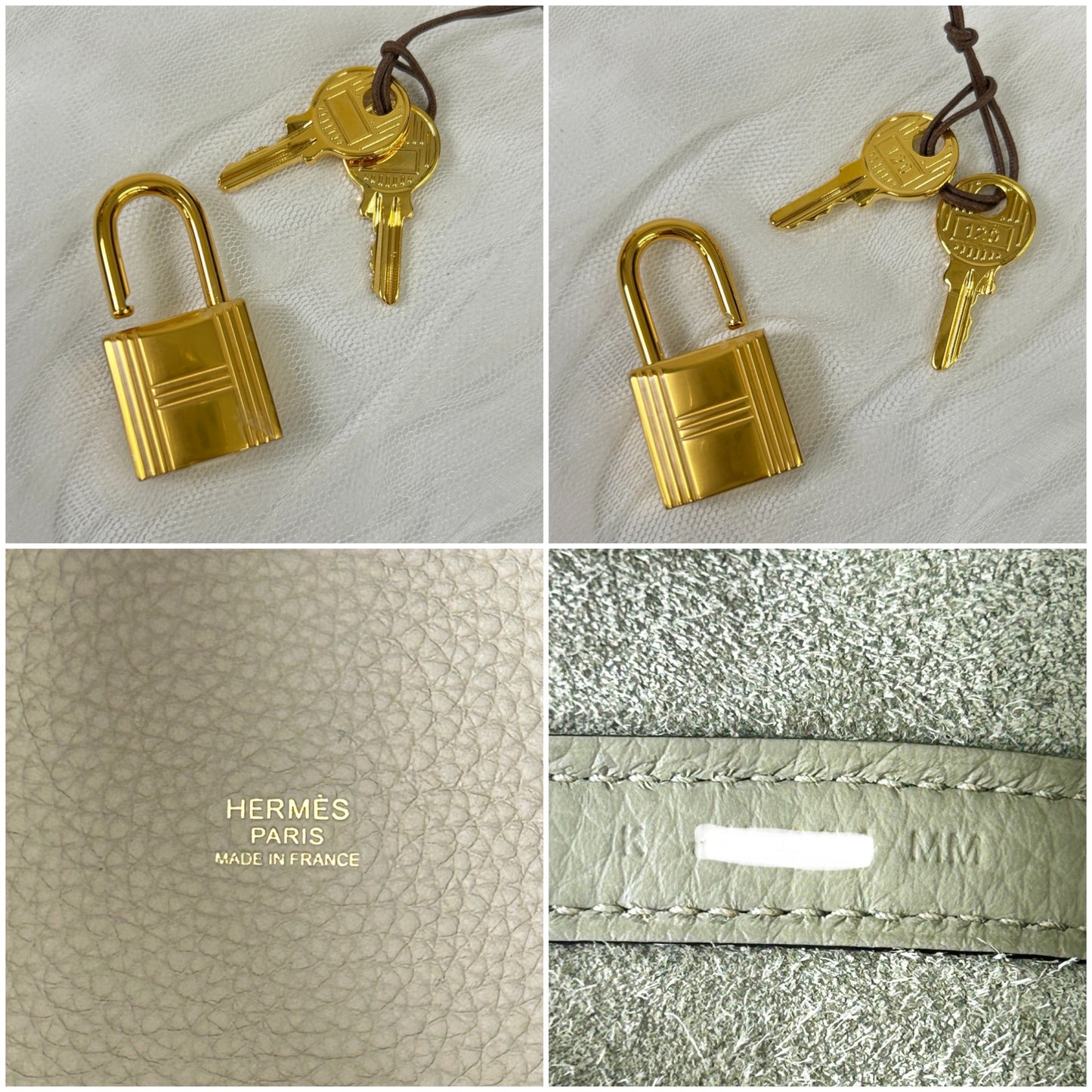 鑑定済み【 新品 】エルメス ピコタンロック 18 PM トリヨンクレマンス セージ ゴールド金具 K刻印 ハンドバッグ