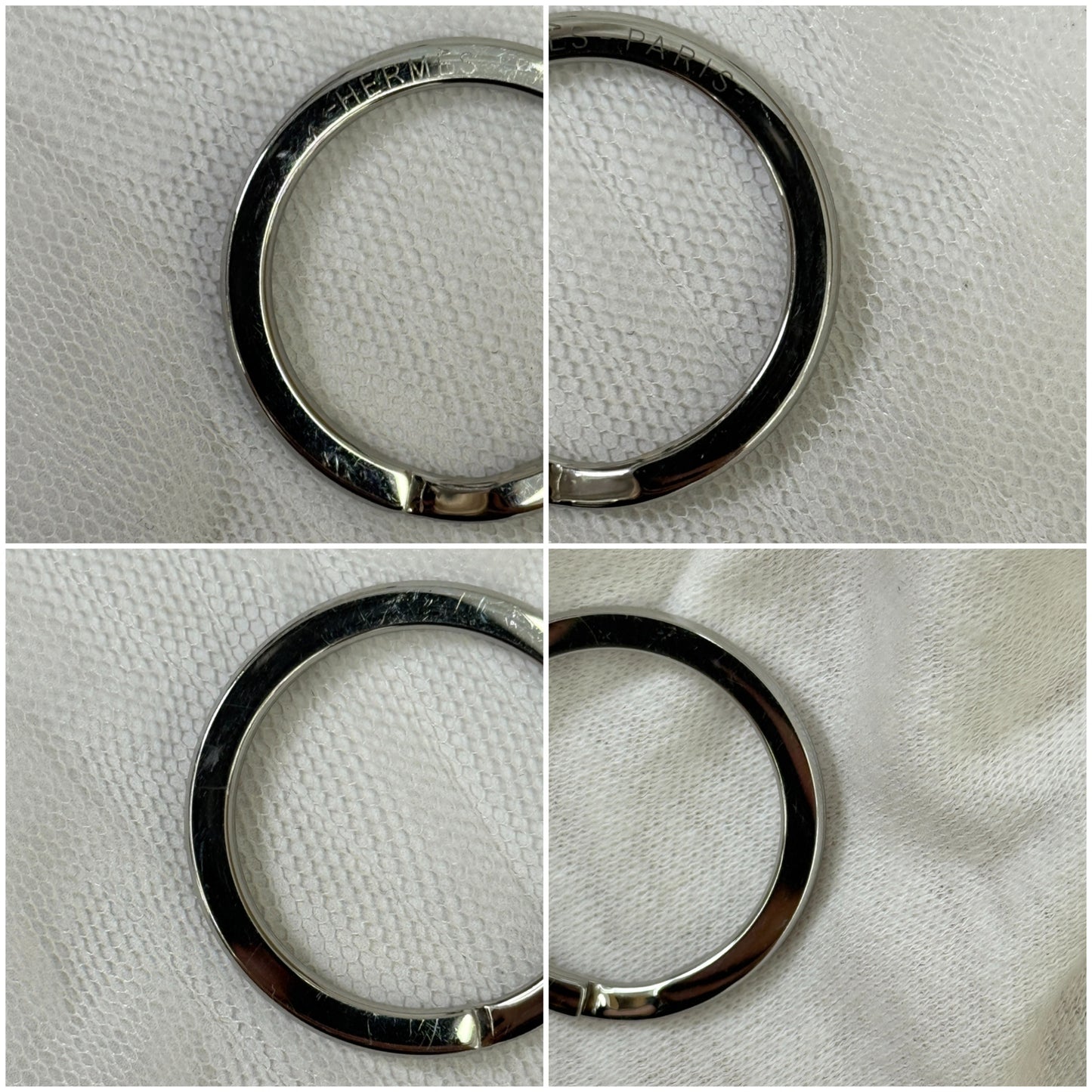 【 鑑定済み 】エルメス 《 シュヴァル 》 シルバー メタル キーホルダー キーリング 馬
