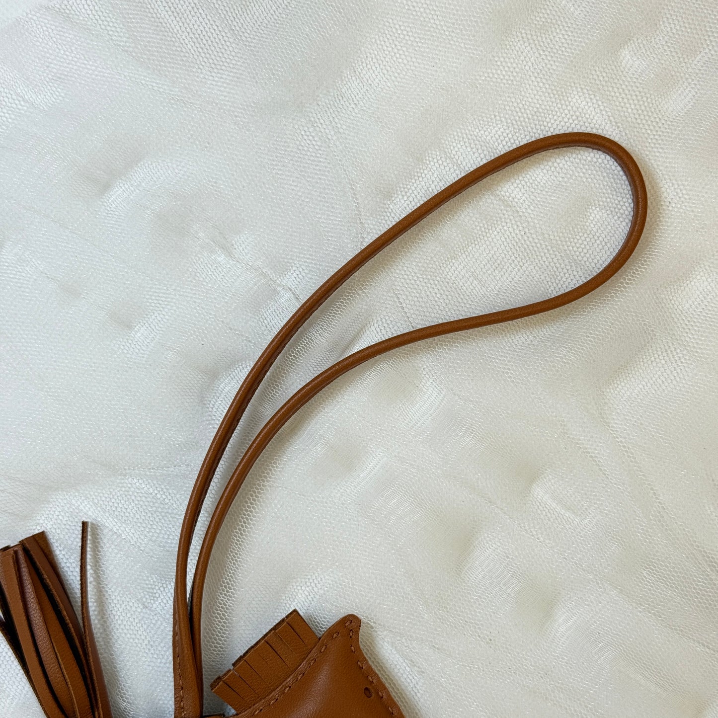 鑑定済み【 美品 】エルメス 《 ロデオ 》 PM ソー ゴールド ブラウン アニューミロ チャーム U刻印 馬