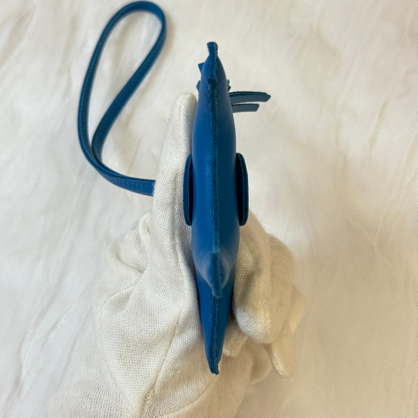 鑑定済み【 美品 】エルメス 《 ロデオ 》 PM ソーブルー ブルーザンジバル アニューミロ チャーム U刻印 馬