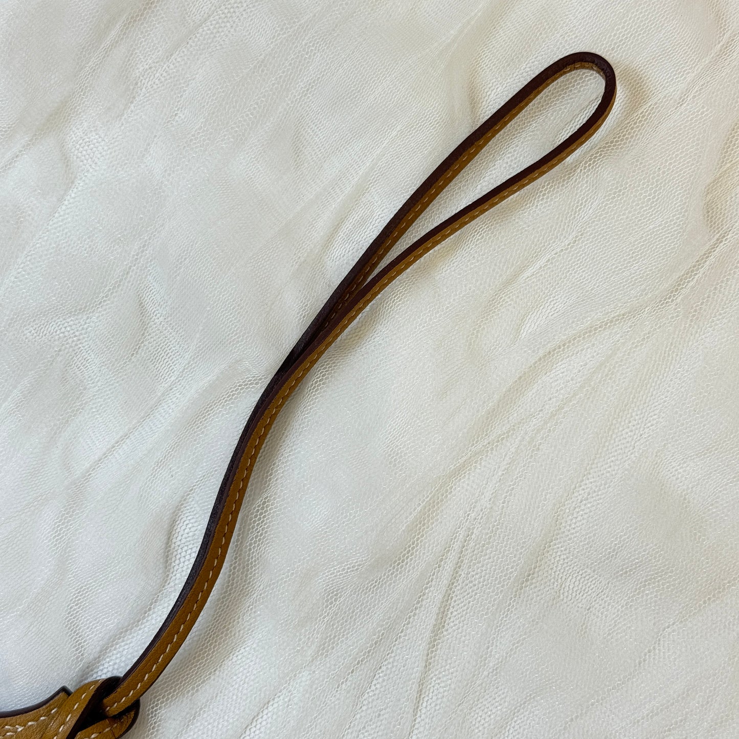 鑑定済み【 美品 】エルメス 《 パドック セーラー 》 ブラウン ホワイト シルバー金具 スイフト チャーム 鞍