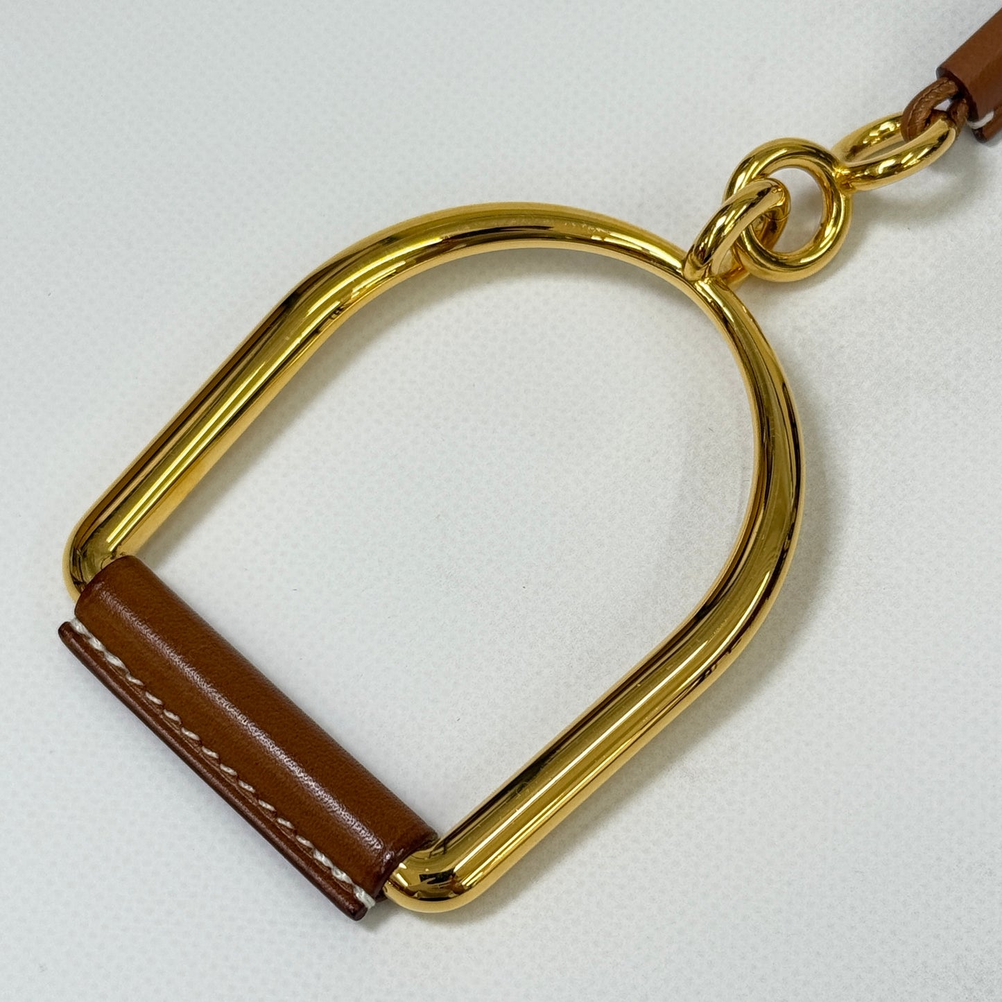 鑑定済み【 美品 】エルメス 《 エリタージュ・エケストル 》 GM ゴールド ゴールド金具 ネックレス ペンダント