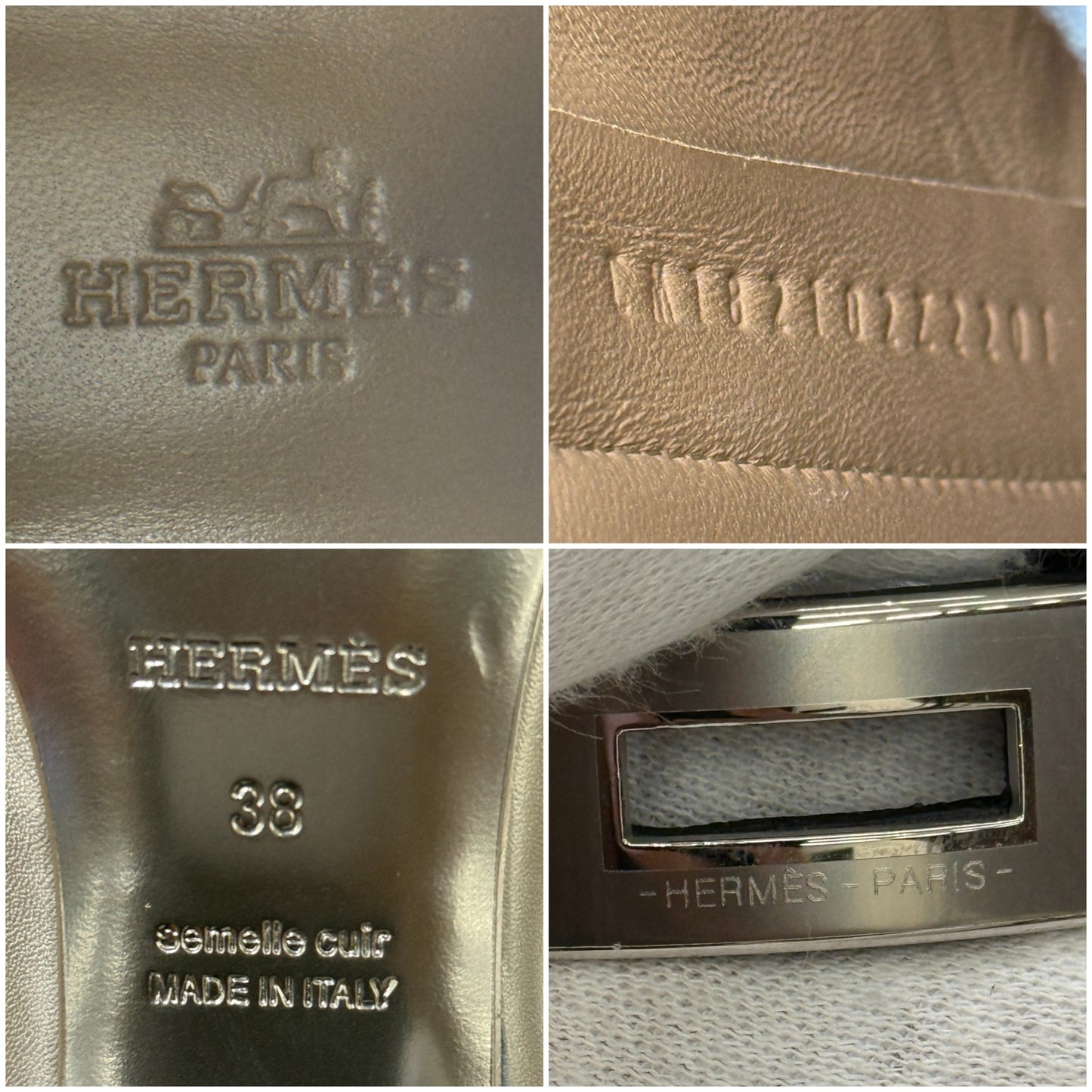 鑑定済み【 美品 】エルメス 《 サンジェルマン 》 38 ( 24.5cm程度 ) ブラック シルバー金具 レザー ショートブーツ ケリーバックル