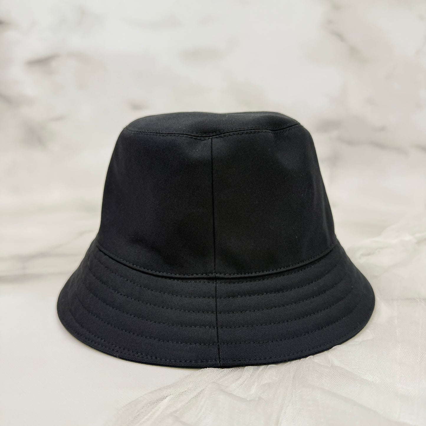 鑑定済み【 美品 】エルメス 《 バケットハット ハーパー Hセリエ 》 57 ブラック ベージュ バケットハット