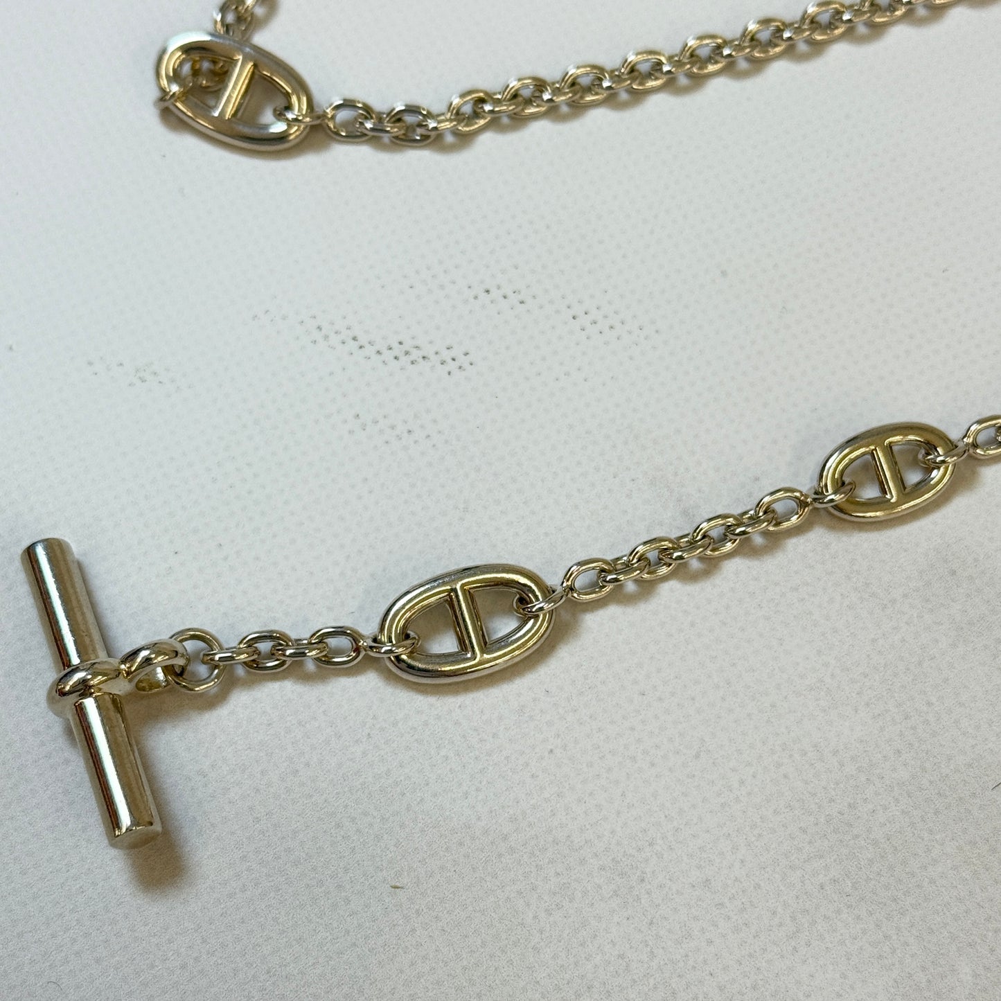 【 鑑定済み 】エルメス 《 ファランドール 》 120 シルバー Ag925 ネックレス シェーヌダンクル