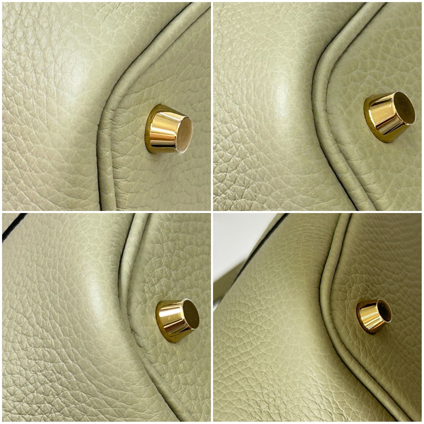 鑑定済み【 新品 】エルメス ピコタンロック 18 PM トリヨンクレマンス セージ ゴールド金具 K刻印 ハンドバッグ