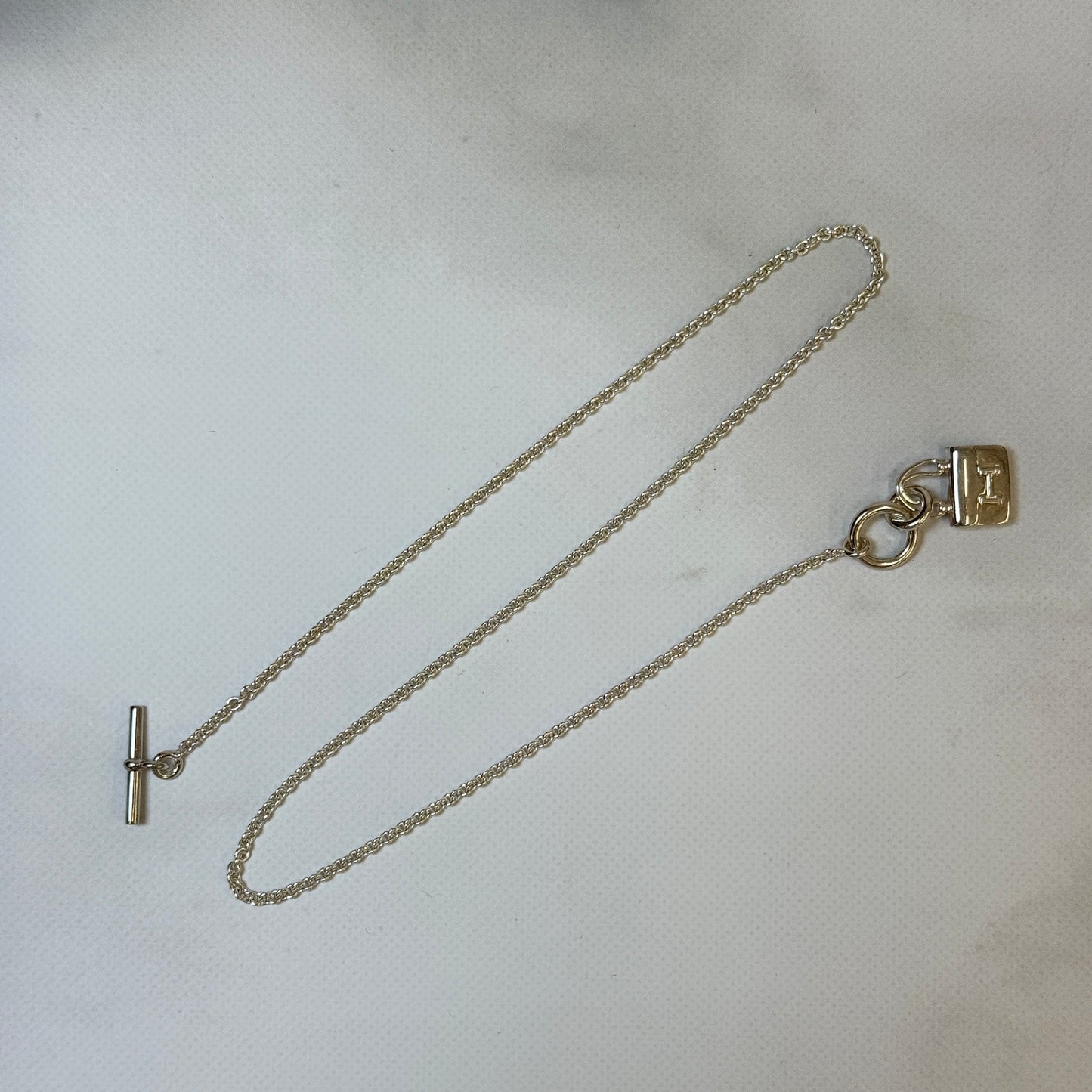 【 鑑定済み 】エルメス 《 アミュレット 》 シルバー925 ペンダント コンスタンス ネックレス