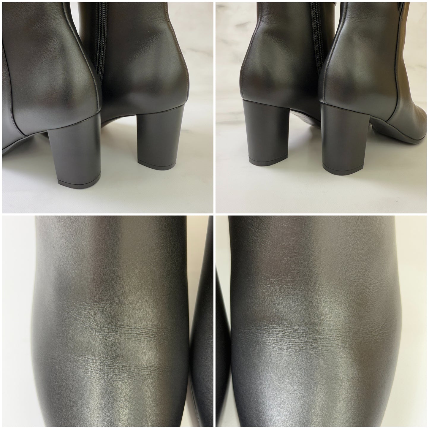 鑑定済み【 美品 】エルメス 《 サンジェルマン 》 38 ( 24.5cm程度 ) ブラック シルバー金具 レザー ショートブーツ ケリーバックル