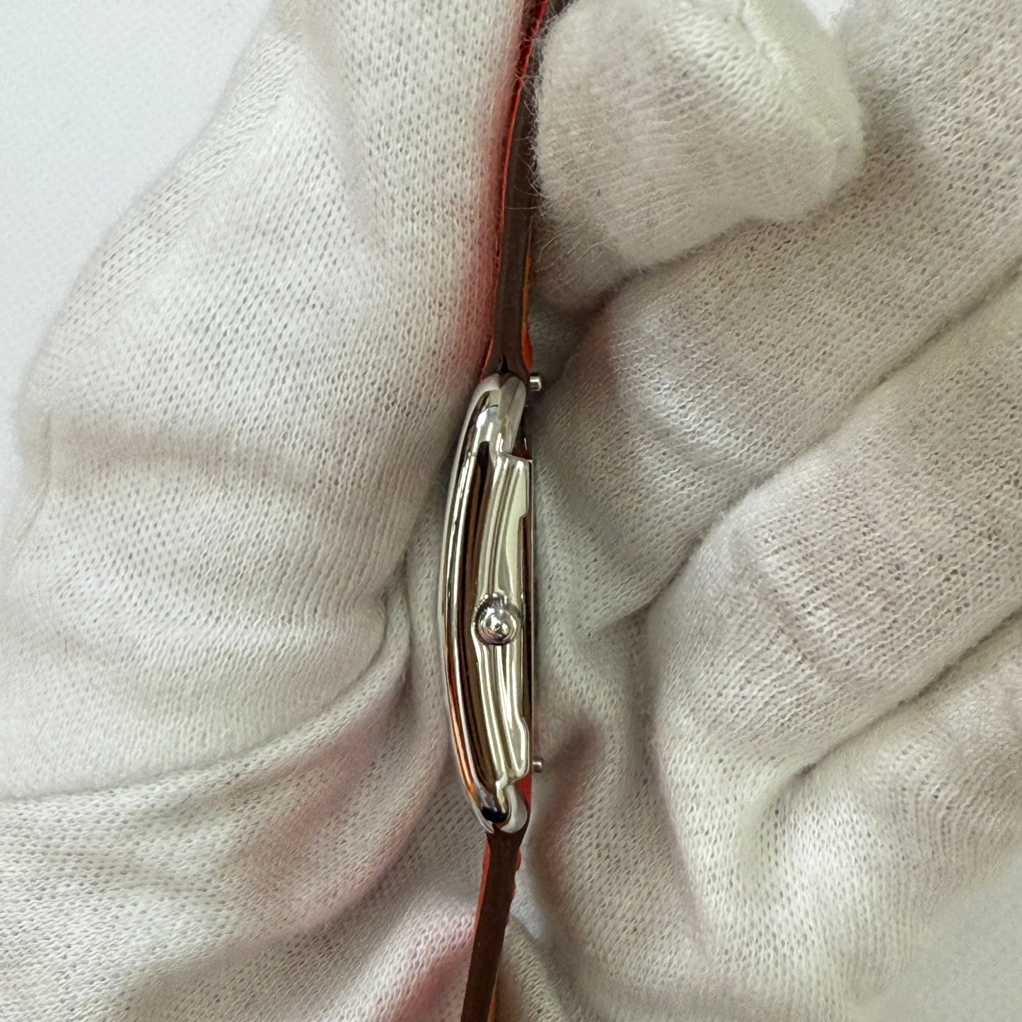 鑑定済み【 美品 】エルメス 《 ケープコッド 》 PM レッド シルバー ホワイト ステンレス CC1.210a 腕時計 替えベルト付