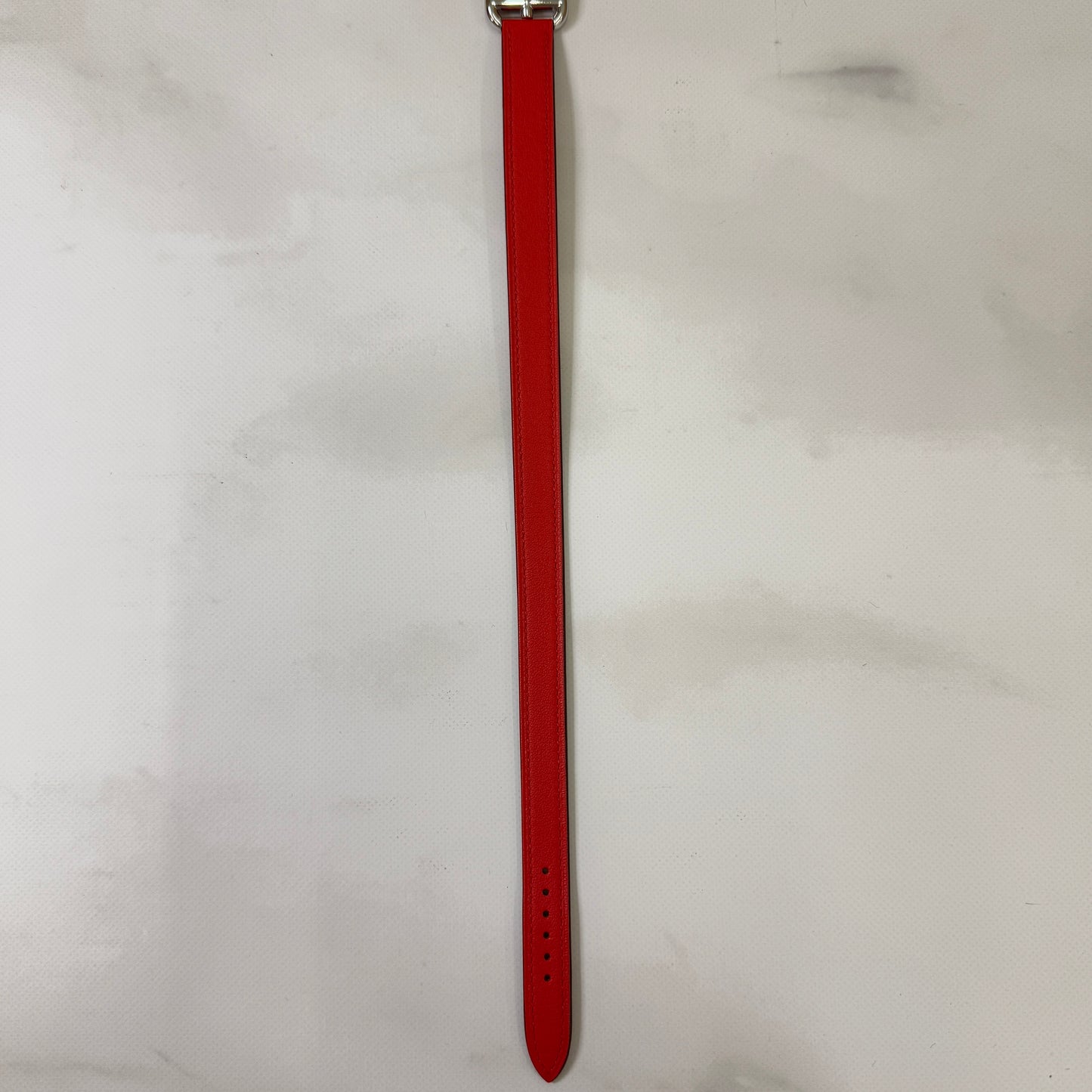 鑑定済み【 美品 】エルメス 《 ケープコッド 》 PM レッド シルバー ホワイト ステンレス CC1.210a 腕時計 替えベルト付