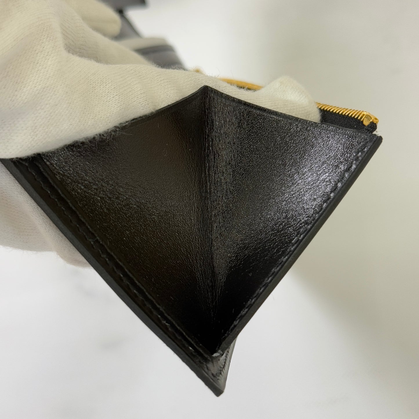 鑑定済み【 新品未使用 】エルメス 《 ベアン 》 ブラック ゴールド金具 ボックスカーフ スフレ 長財布 二つ折財布 H金具 A刻印