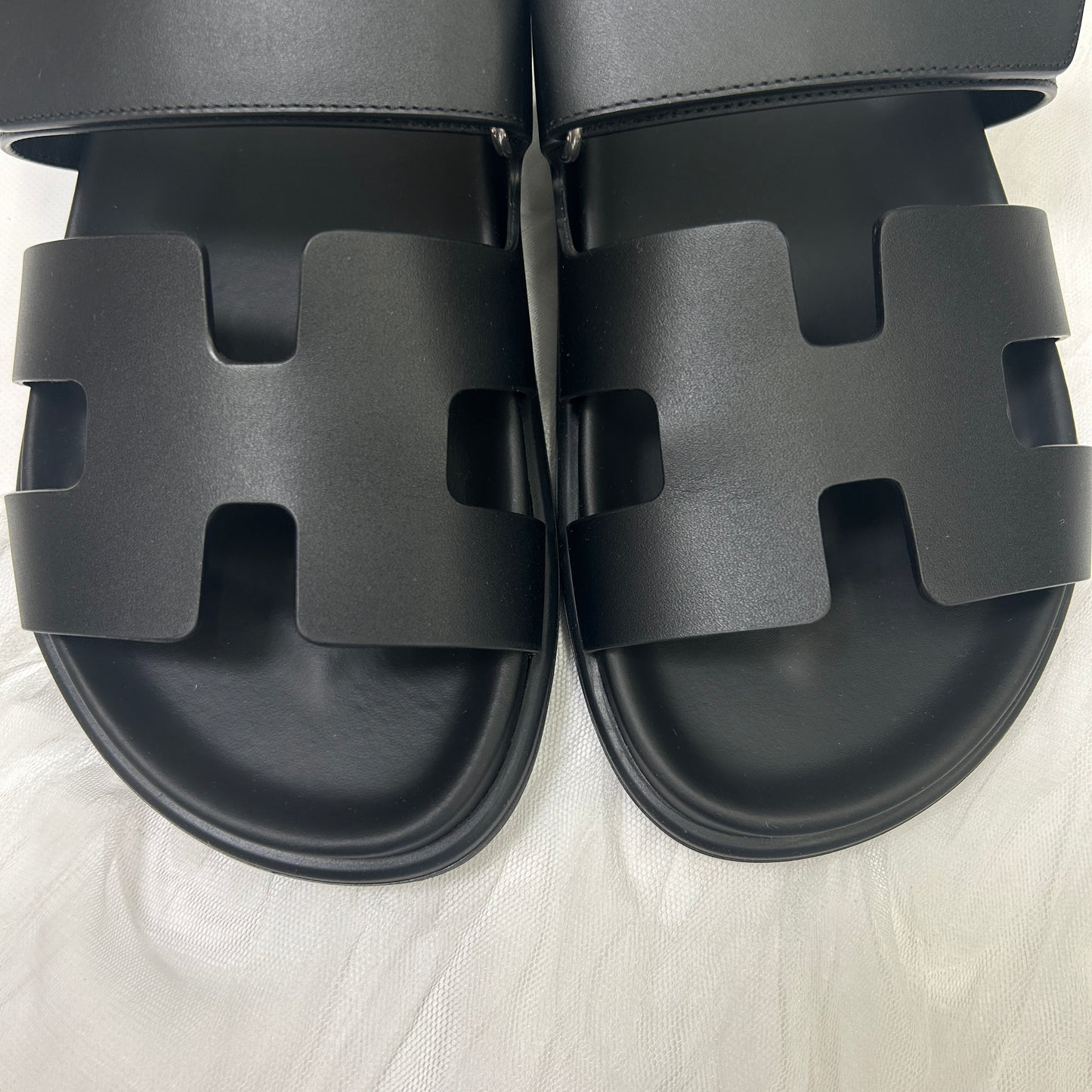 鑑定済み【 美品 】エルメス 《 シプレ 》 36 ( 23cm程度 ) ブラック シェーブル サンダル