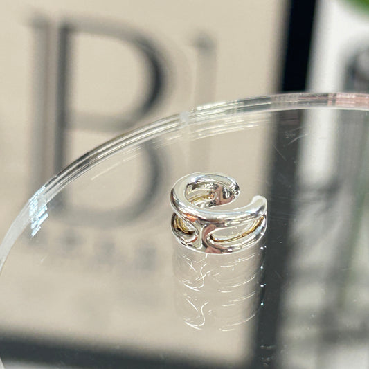 鑑定済み【 美品 】エルメス 《 シェーヌダンクル パンク 》 シルバー Ag925 イヤーカフ シングル