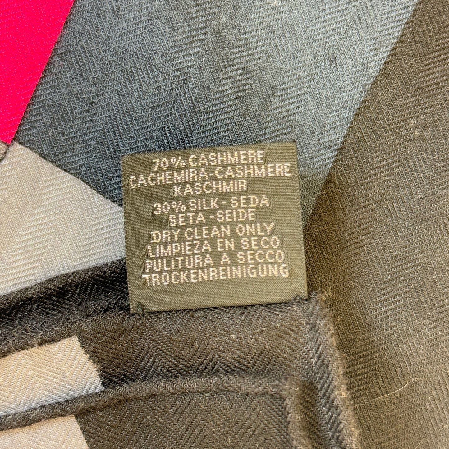 鑑定済み【 美品 】エルメス カレジェアン 140 《 ロカバール 》 ブラック グレー ネイビー ピンク カシシル スカーフ ショール 馬