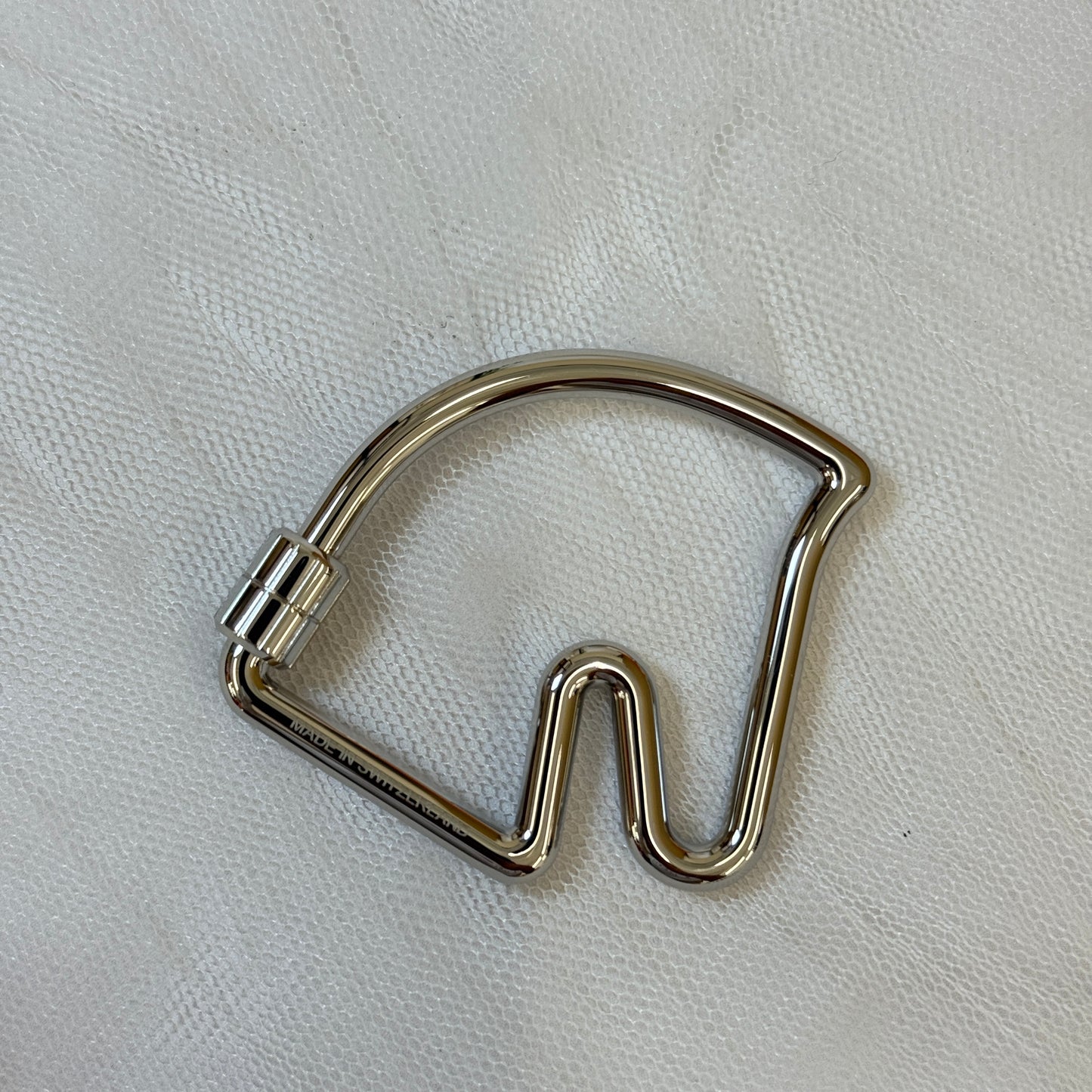 【 美品 】エルメス 《 シュヴァル 》 シルバー メタル キーホルダー キーリング 馬