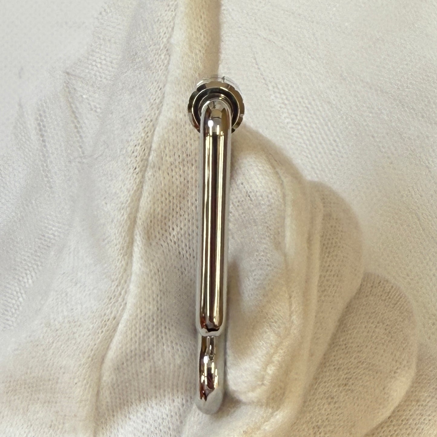 【 美品 】エルメス 《 シュヴァル 》 シルバー メタル キーホルダー キーリング 馬